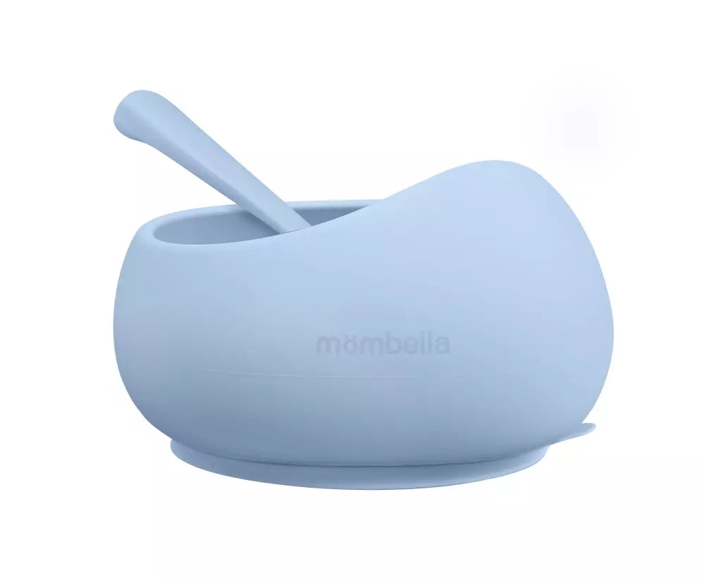 Mombella Silikon Skål med Sugekopp - Blå