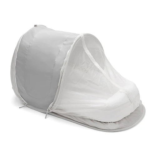 DockATot Uv-Telt og Myggnetting For Babynest Delux+ Stone Grey