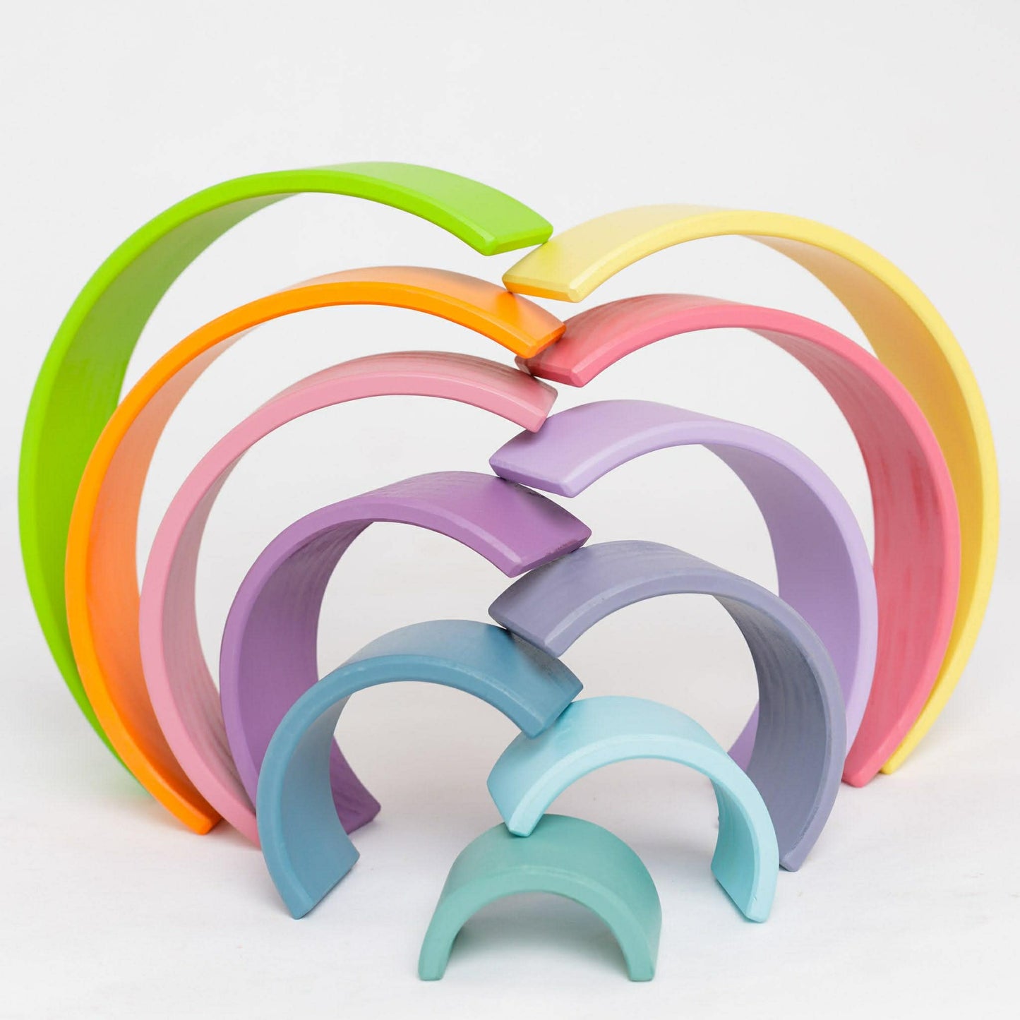 Kidera Stor Regnbue i Tre - Pastell