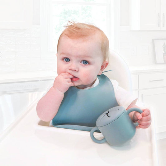 Baby Bliss Snacks Kopp Dusty Blue