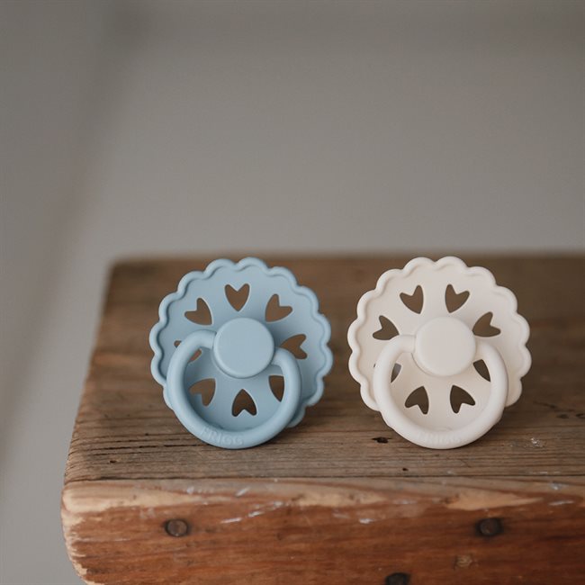 Frigg Fairytale Smokk Silikon Str 1 - Cream/Blue