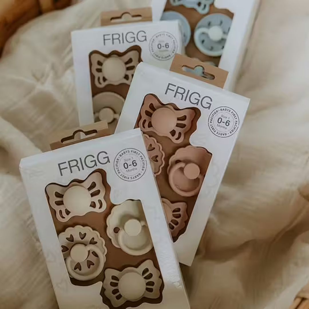 Frigg Babys første smokk Blomsterhjerte - Blush