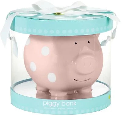 Pearhead Sparegris i Keramikk - Polka Dot Rosa