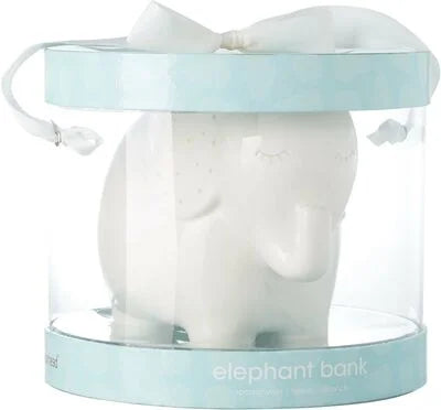 Pearhead Sparegris i Keramikk - Hvit Elefant