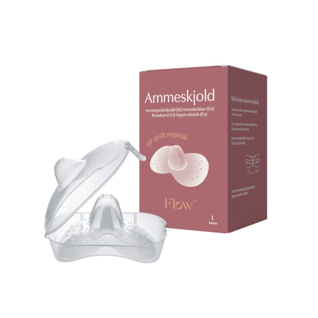 Flow Ammeskjold i Silikon 2pk