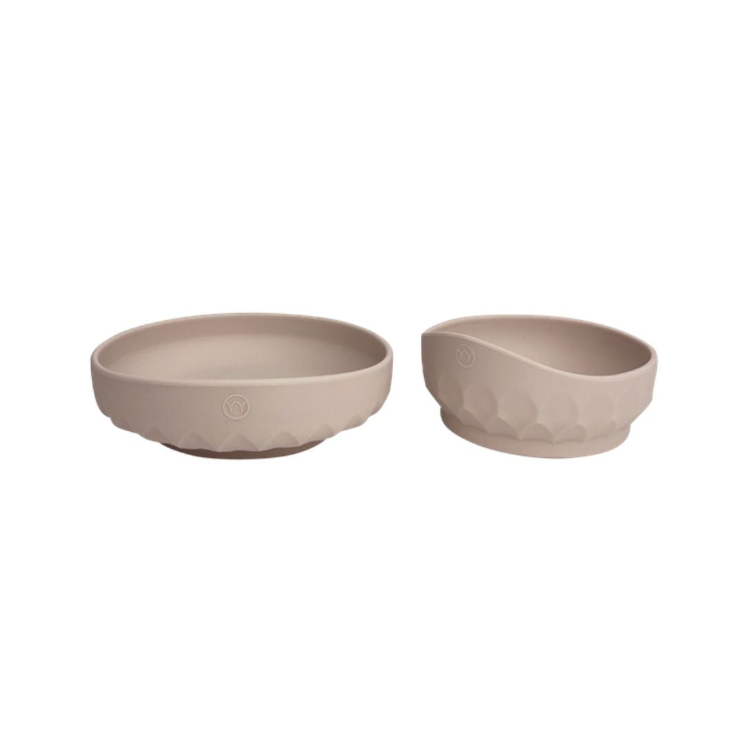 Najell Barntallerken & Skål i Silikon - Dune beige