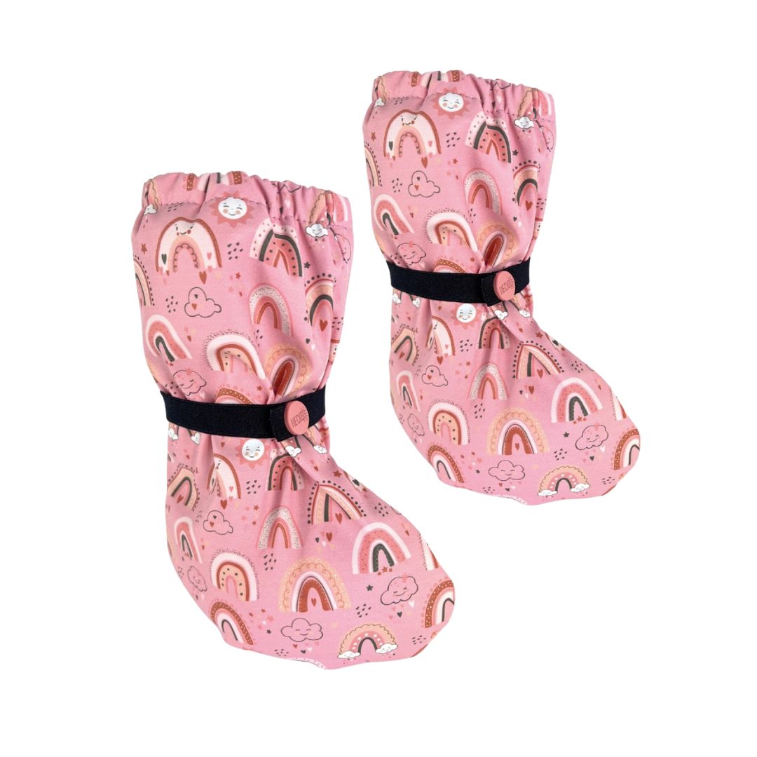 Baby Boots Regnsokker - Rosa Regnbue