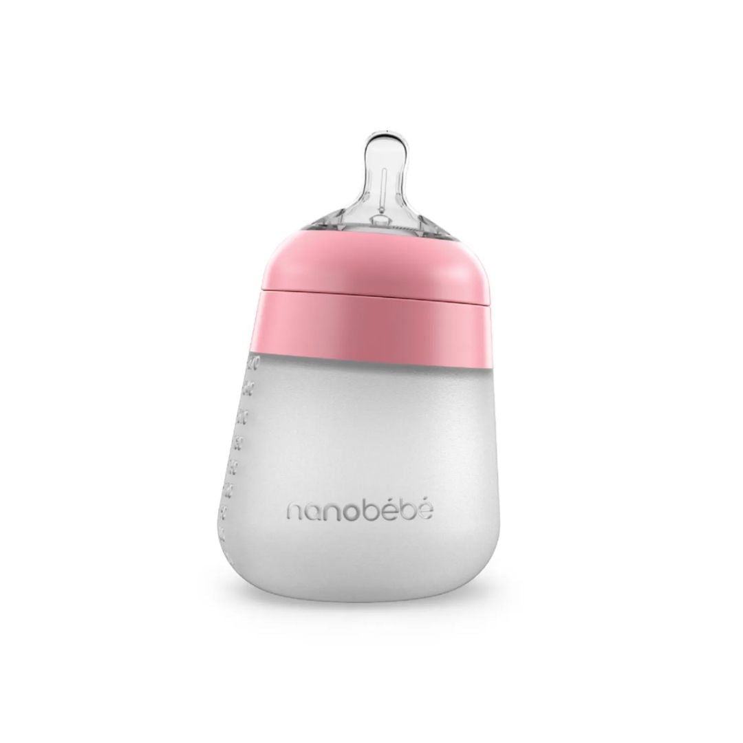Nanobebe Tåteflaske 270ml 1pk - Rosa