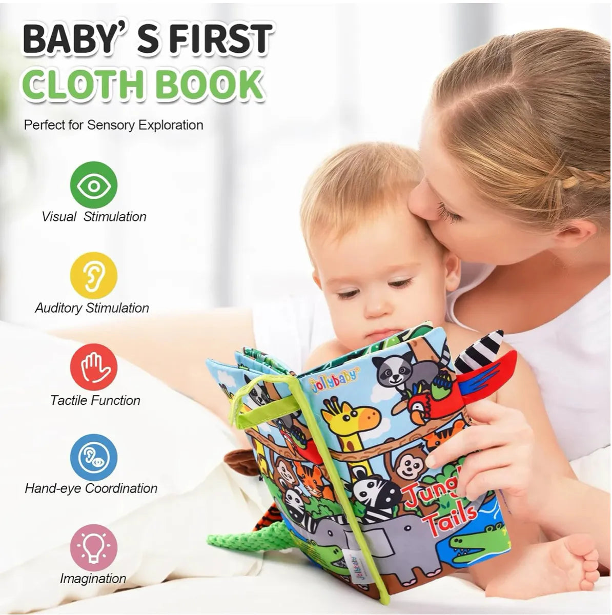 Jolly Baby Tøy Bok Jungeldyr