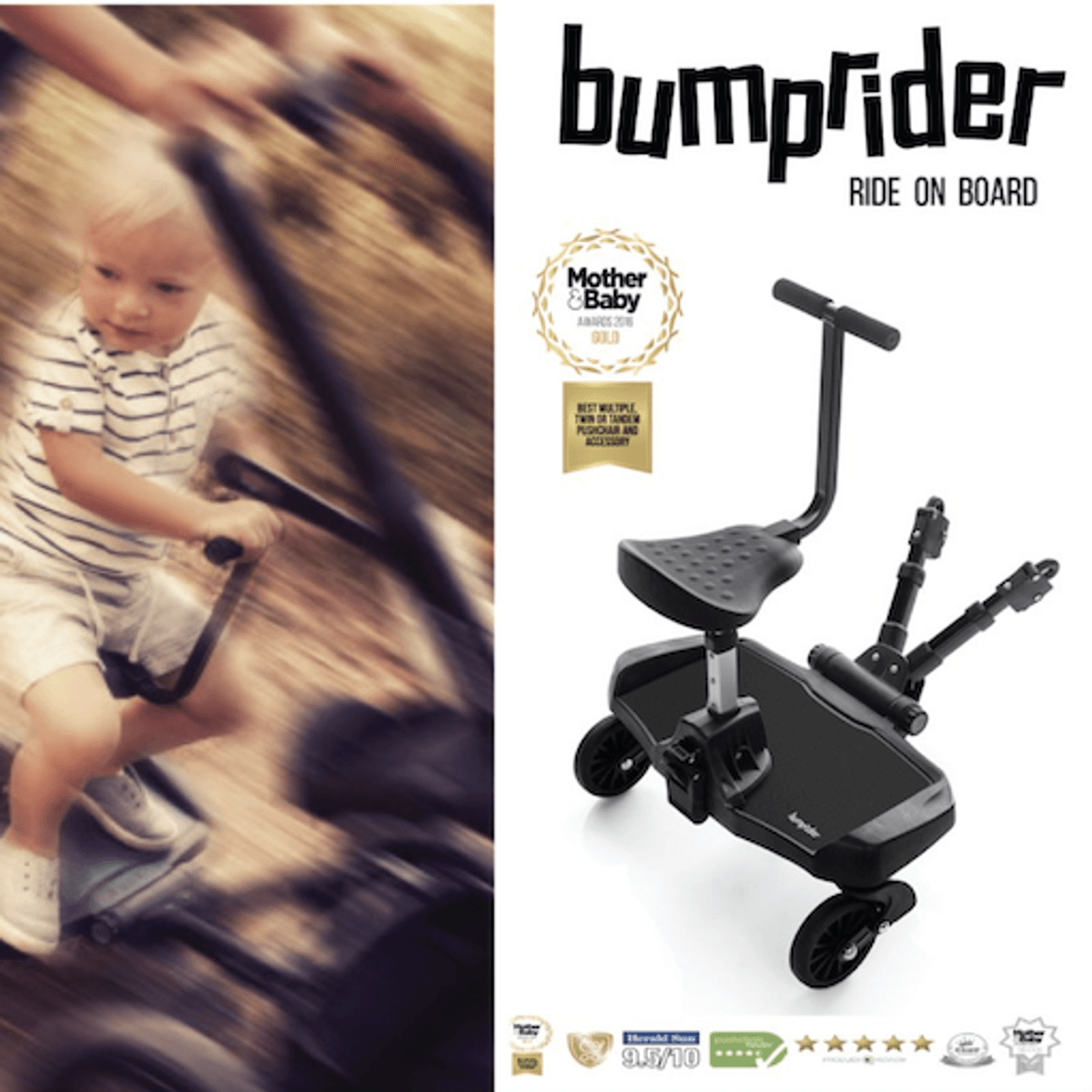Bumprider Universal Ståbrett m/sete