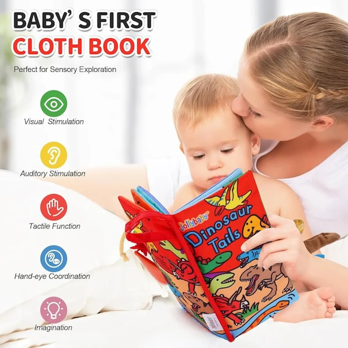 Jolly Baby Tøy Bok Dinosaur