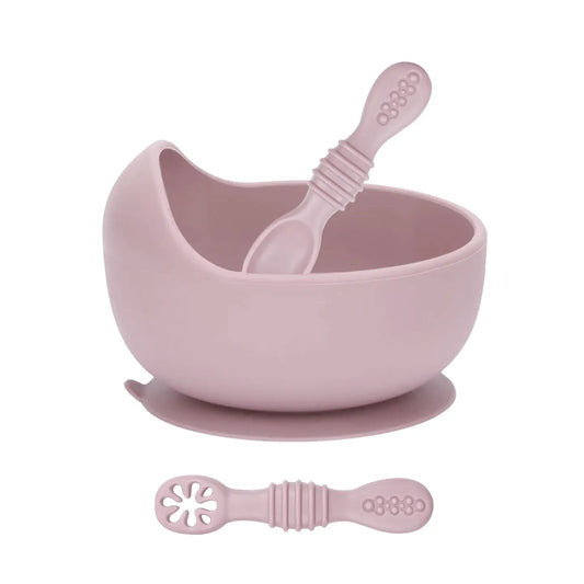 Skål og Treningskjeer - Dusty Pink