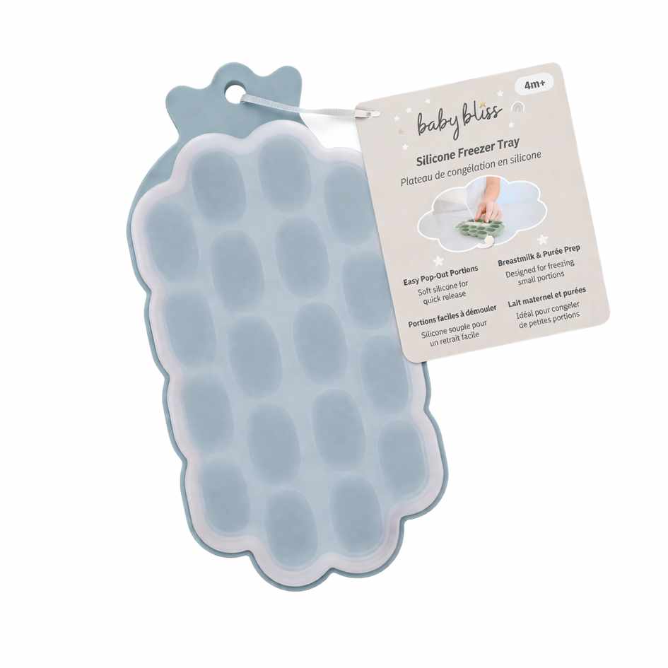 Baby Bliss Silikon Frysebrett til Babymat Bl