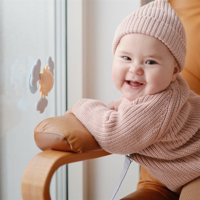 Mushie Silikon Spinner Toy Sunshine