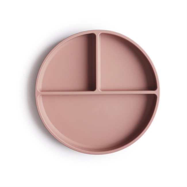 Mushie Silikon Tallerken Blush