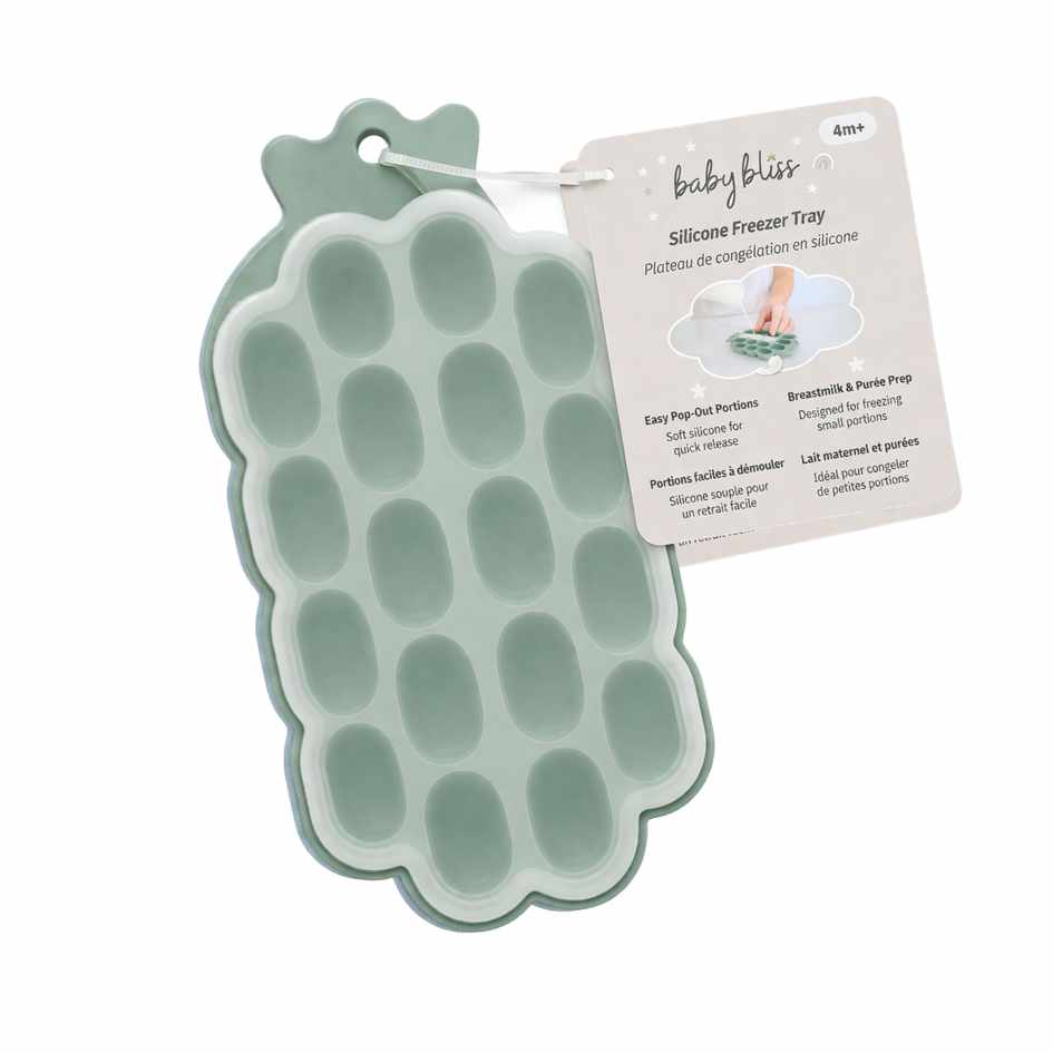 Baby Bliss Silikon Frysebrett til Babymat  Sage