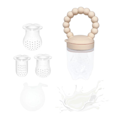 Matsmokk i Silikon - Lys Beige