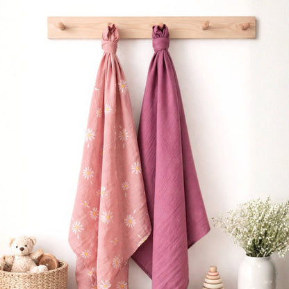 Baby Bliss Swaddle Musselinteppe Daisy Rose