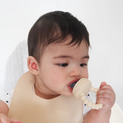 Matsmokk i Silikon - Lys Beige