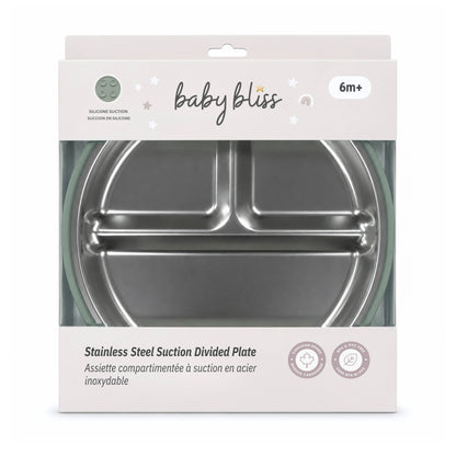 Baby Bliss Tallerken i Rustfritt Stål Sage