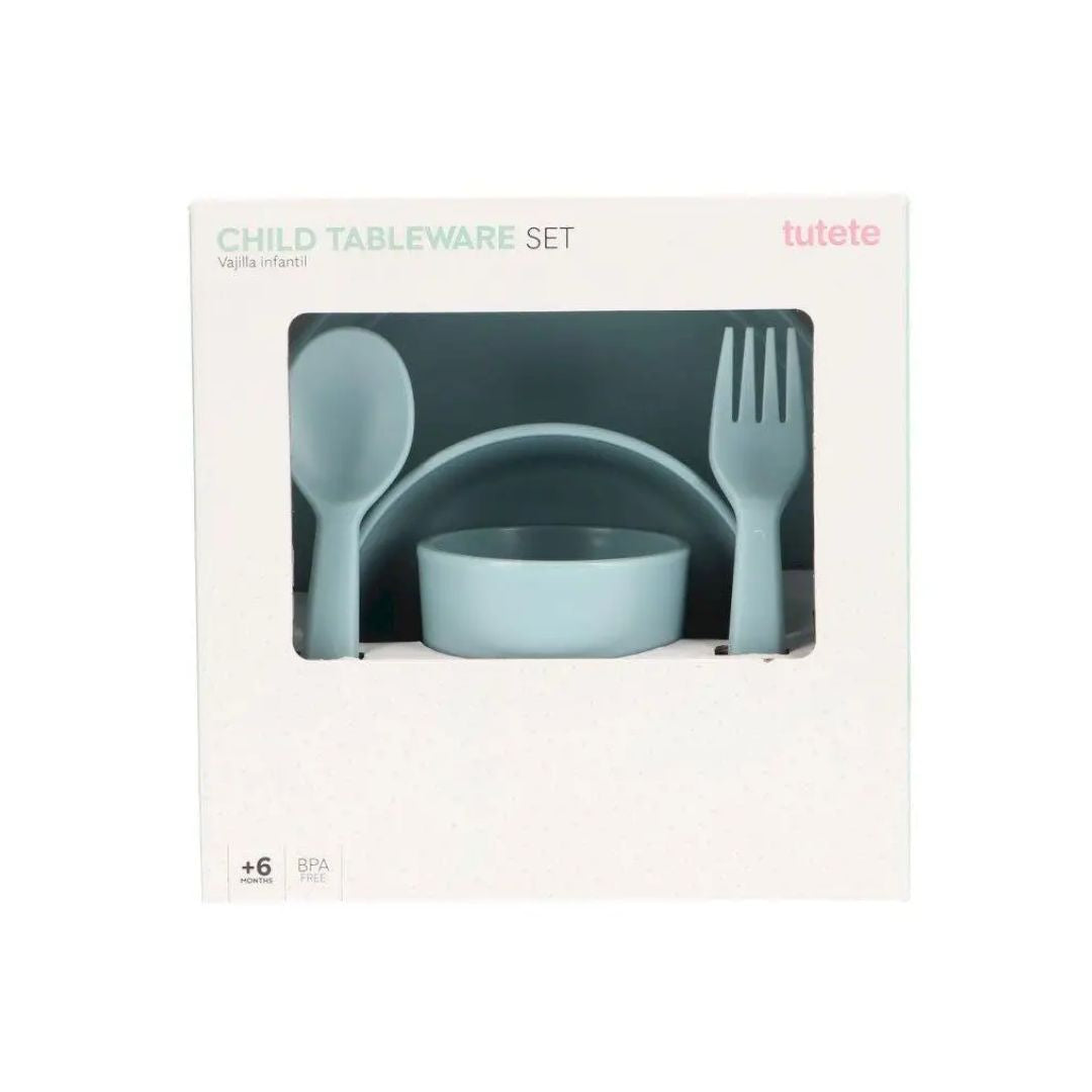 Tutete Barneservise - Lys Blå