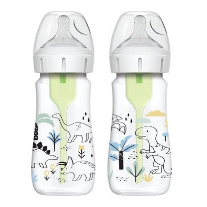 Dr Browns Wideneck Tåteflaske 270 ml 2 pk  - Dino