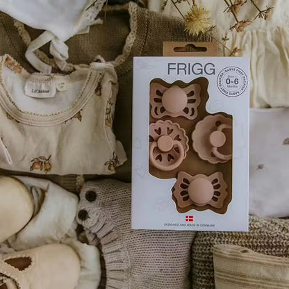 Frigg Babys første smokk Blomsterhjerte - Blush