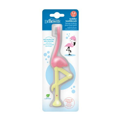 Dr Browns Tannbørste 1-4 år - Flamingo