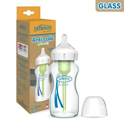 Dr Browns Tåteflaske Glass Wideneck  0 mnd+ 270 ml