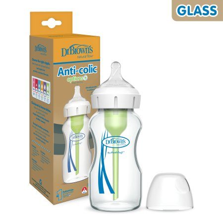 Dr Browns Tåteflaske Glass Wideneck  0 mnd+ 270 ml