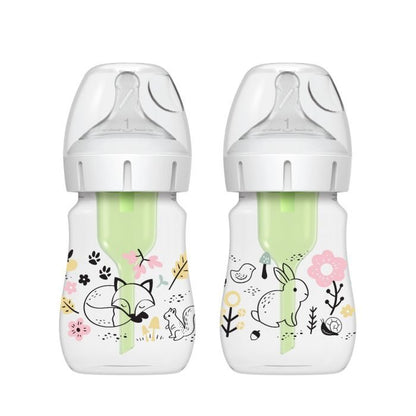 Dr Browns Wideneck Tåteflaske 150 ml 2 pk  - Skogsdyr