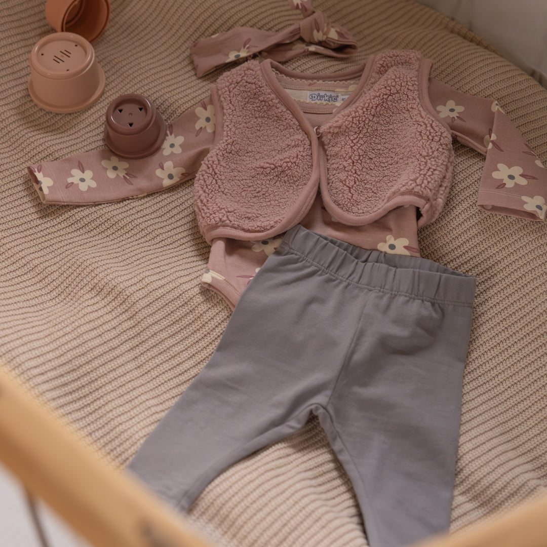 Dirkje Babysett 3pk med Hodebånd - Rosa