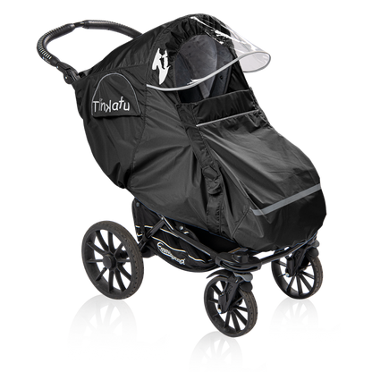 Tinkafu Regntrekk med skjerm Svart