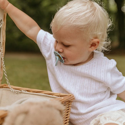 Frigg Fairytale Smokk Silikon Str 1 - Cream/Blue