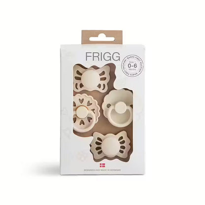 Frigg Babys første smokk Blomsterhjerte - Beige