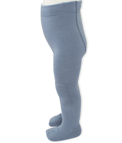 Lillelam Ullstrømpebukse Antiskli - Mellomblå