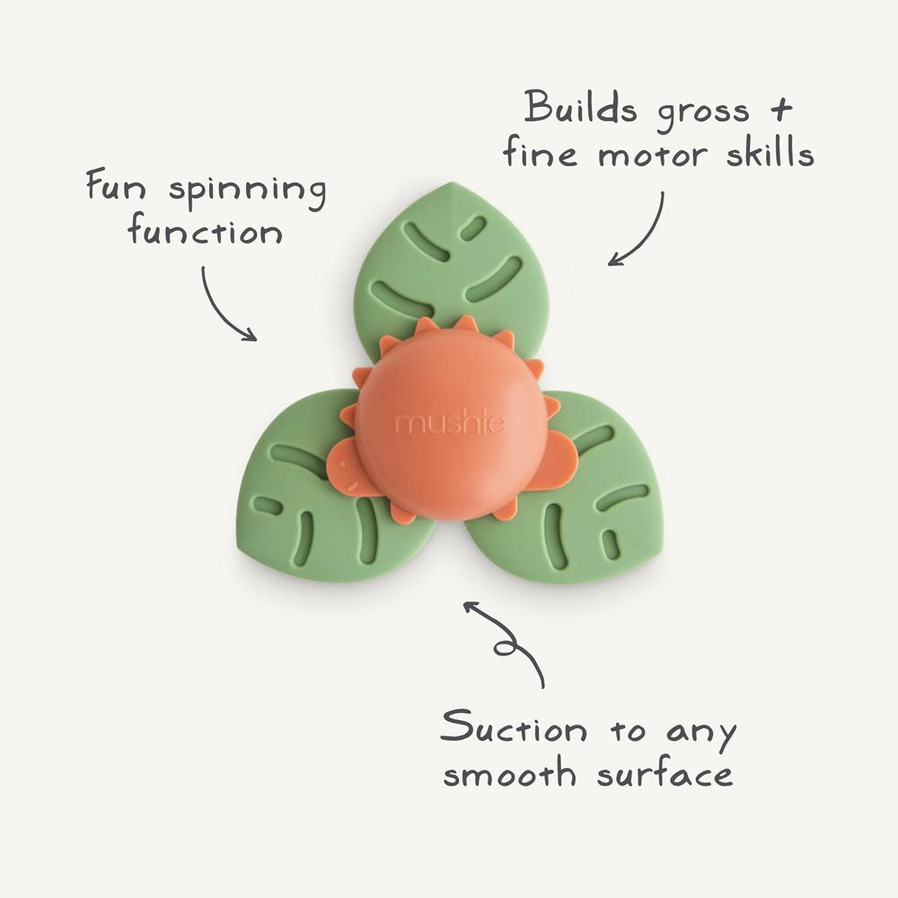 Mushie Silikon Spinner Toy Dino