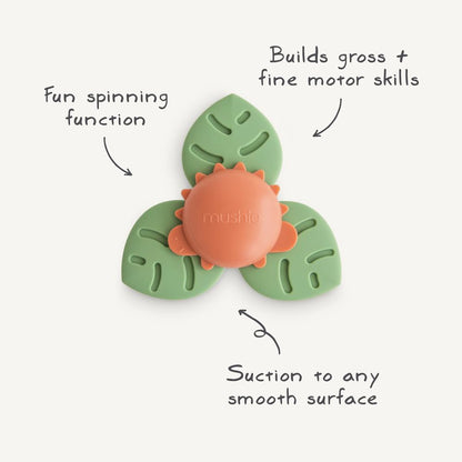Mushie Silikon Spinner Toy Dino