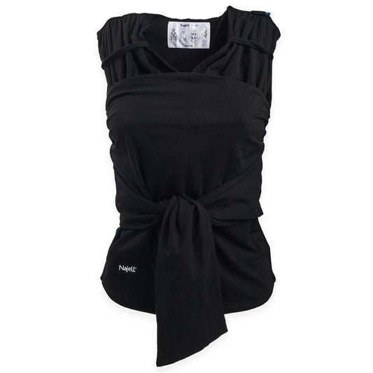 Najell Ferdigknyttet Bæresjal - Charcoal Svart