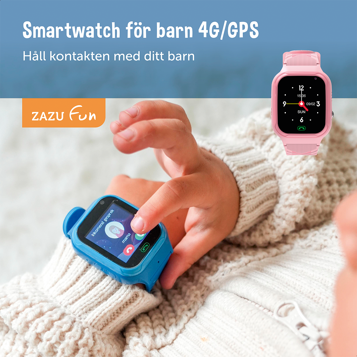 Zazu Smart Watch 4G Blue