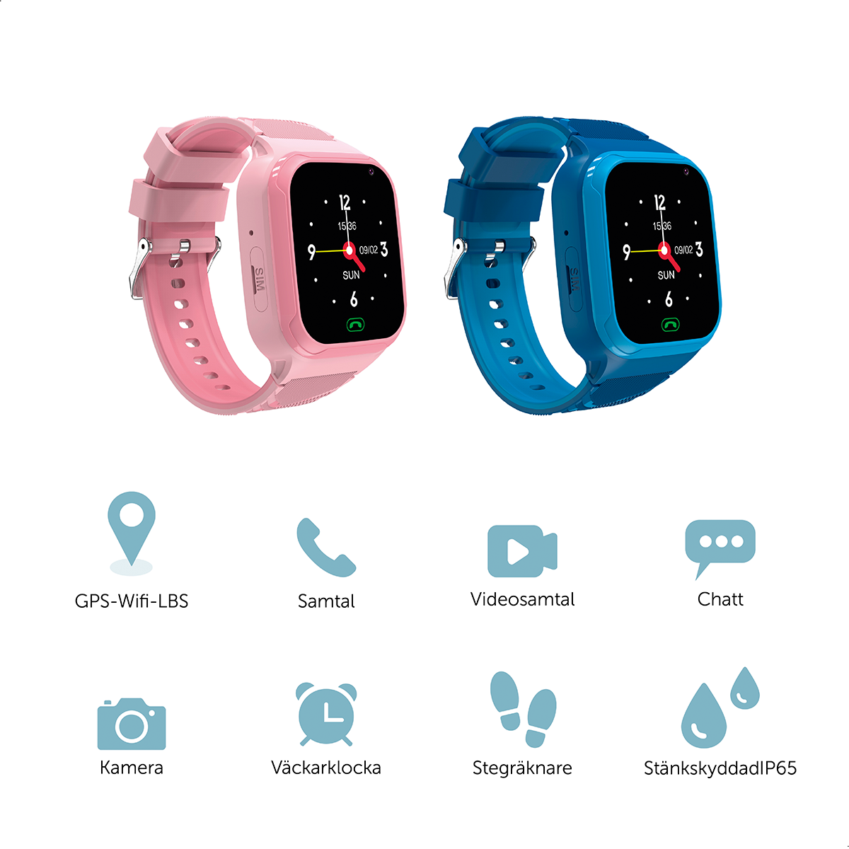 Zazu Smart Watch 4G Pink