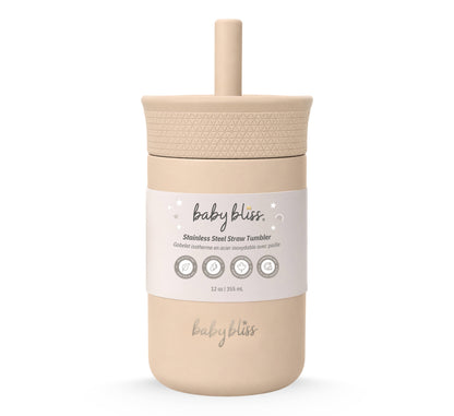 Baby Bliss Drikkekopp i rustfritt stål - Almond