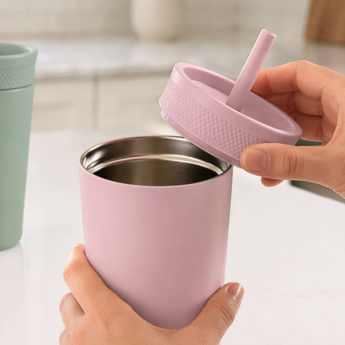 Baby Bliss Drikkekopp i rustfritt stål - Blue