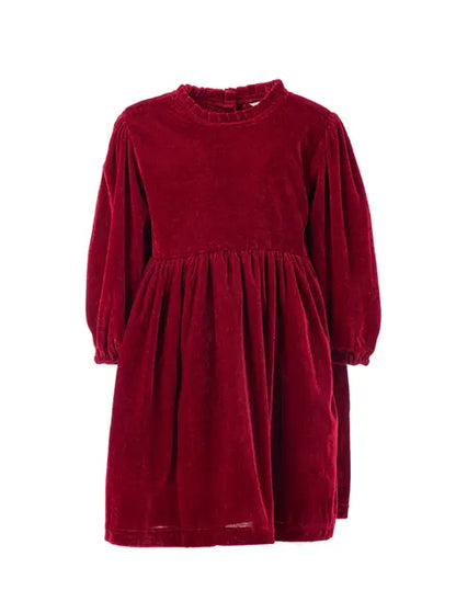 Salto Ava Velourkjole Rød