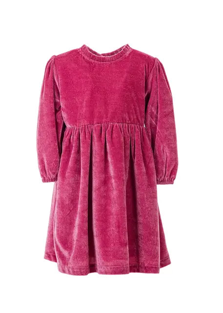 Salto Ava Velourkjole Rosa