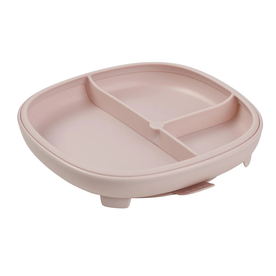 B.box 2-i-1 Tallerken med sugekopp Rosa