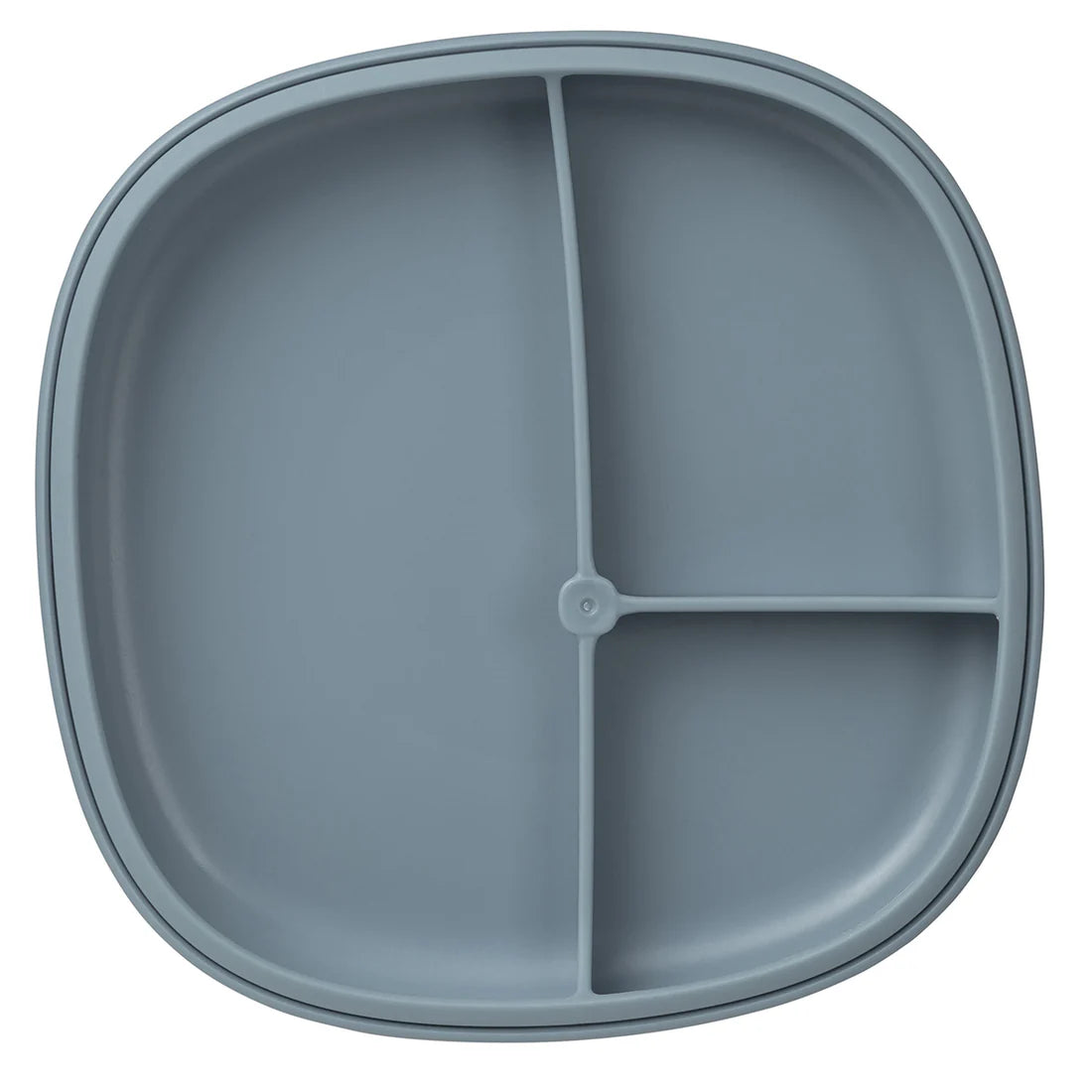 B.box 2-i-1 Tallerken med sugekopp Blue