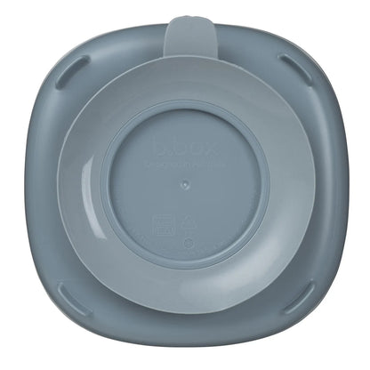 B.box 2-i-1 Tallerken med sugekopp Blue