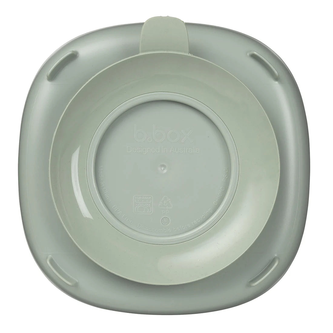 B.box 2-i-1 Tallerken med sugekopp Sage