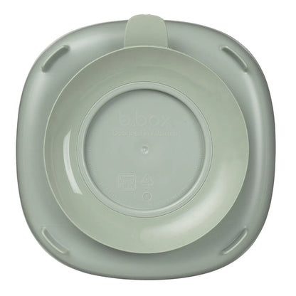 B.box 2-i-1 Tallerken med sugekopp Sage